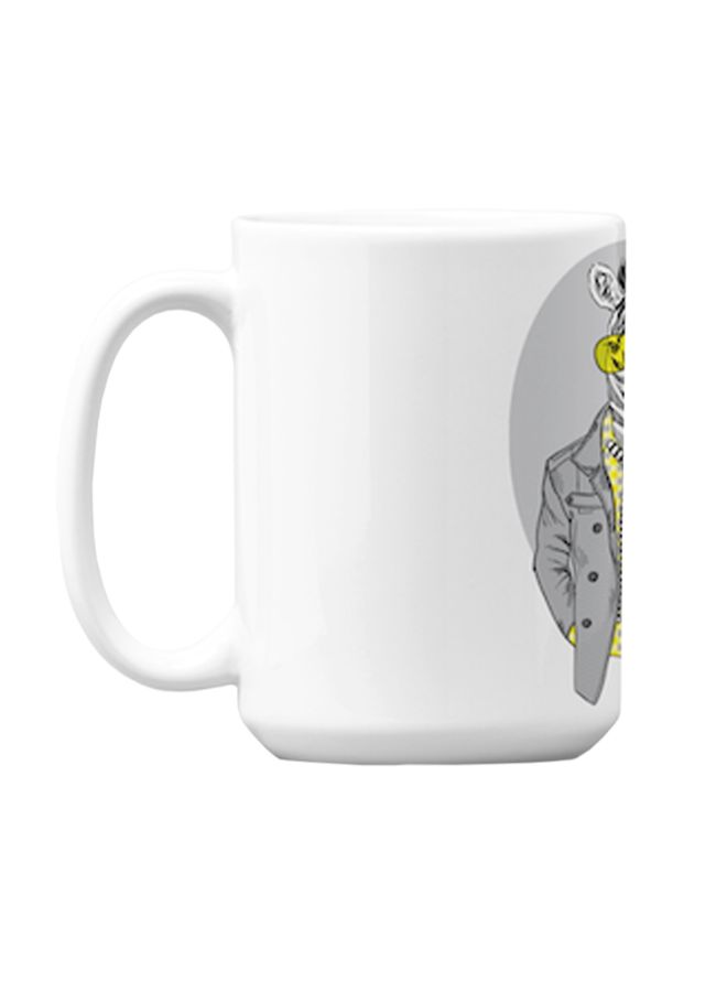 Atiq Premium Printed Ceramic Coffee Mug White 350ml - Image 1