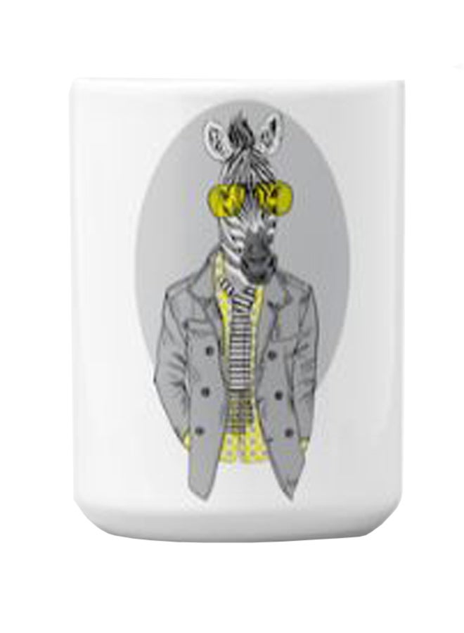 Atiq Premium Printed Ceramic Coffee Mug White 350ml - Image 2