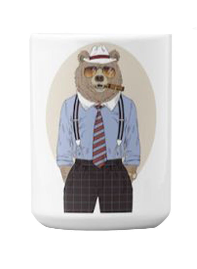 Atiq Premium Printed Ceramic Coffee Mug White 350ml - Image 2