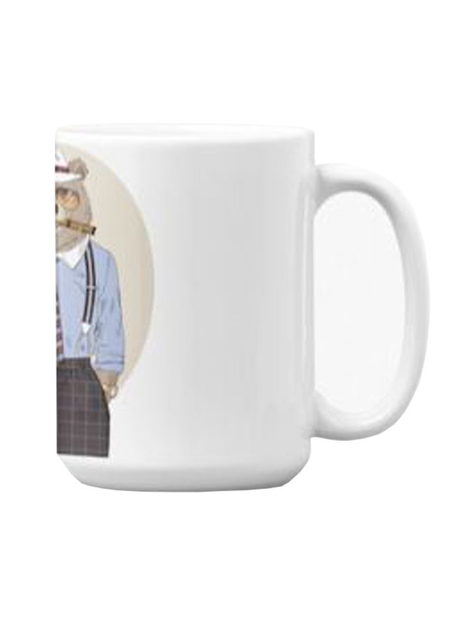 Atiq Premium Printed Ceramic Coffee Mug White 350ml - Image 3