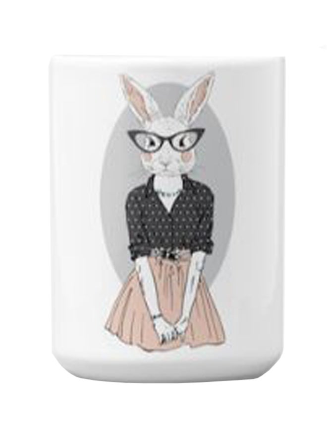 Atiq Premium Printed Ceramic Coffee Mug White 350ml - Image 2