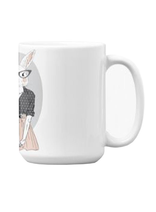 Atiq Premium Printed Ceramic Coffee Mug White 350ml - Image 3