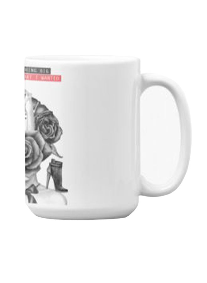 Atiq Premium Printed Ceramic Coffee Mug White 350ml - Image 3