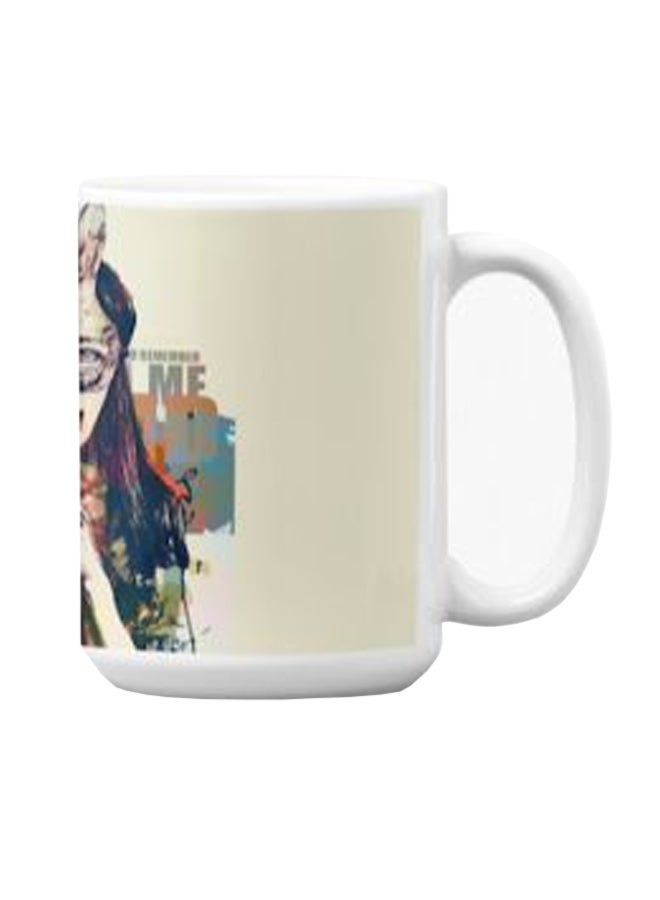 Atiq Premium Printed Ceramic Coffee Mug White 350ml - Image 3