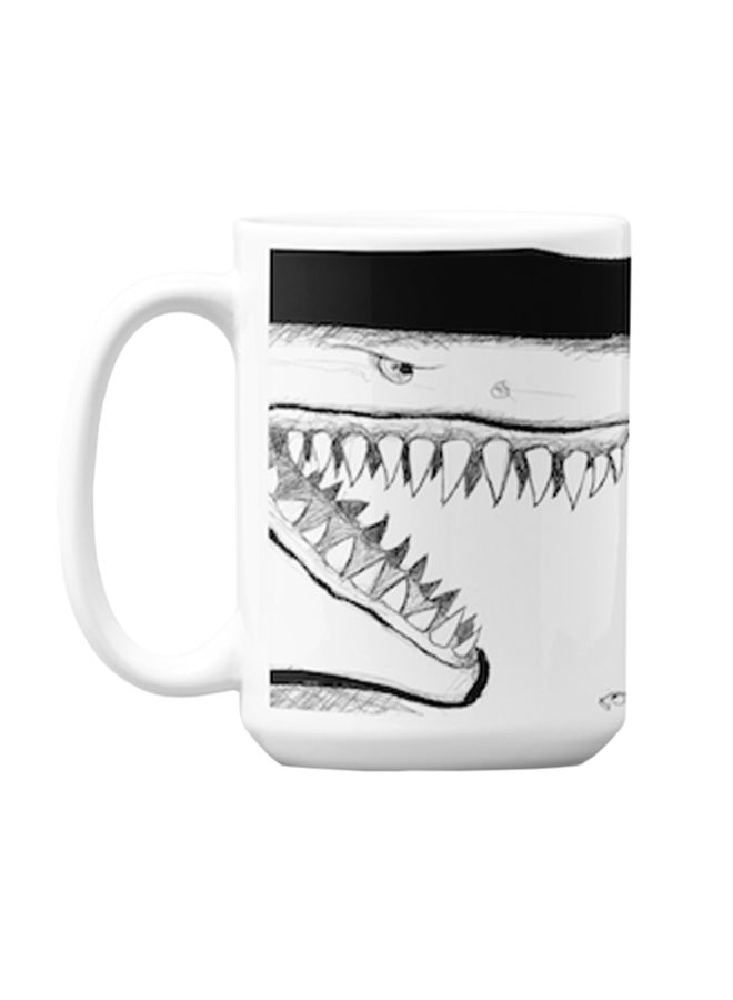 Atiq Premium Printed Ceramic Coffee Mug White 350ml - Image 1