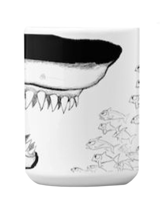 Atiq Premium Printed Ceramic Coffee Mug White 350ml - Image 2