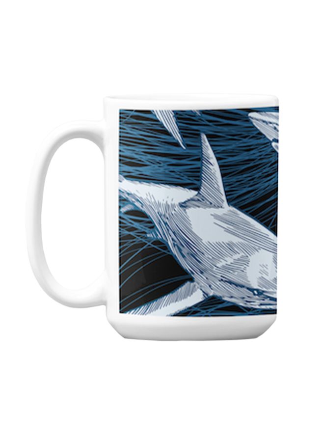 Atiq Premium Printed Ceramic Coffee Mug White 350ml - Image 1