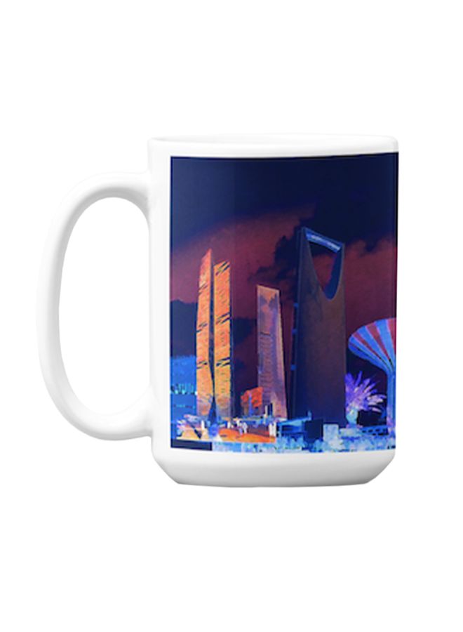 Atiq Premium Printed Ceramic Coffee Mug Multicolour 350ml - Image 1