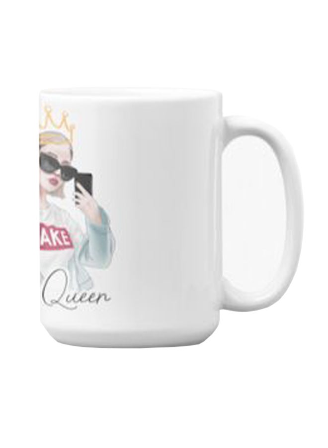 Atiq Premium Printed Ceramic Coffee Mug White 350ml - Image 3