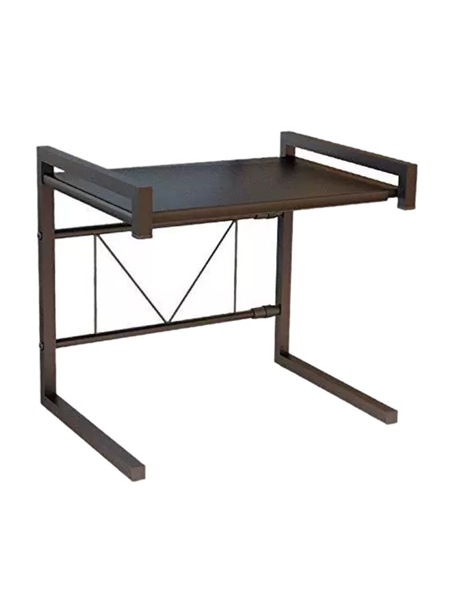 Carbon Steel Microwave Oven Rack Shelf Black 43x43x6cm - Image 1