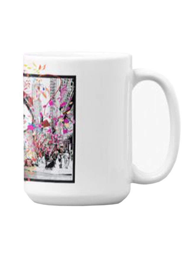 Atiq Premium Printed Ceramic Coffee Mug White 350ml - Image 3