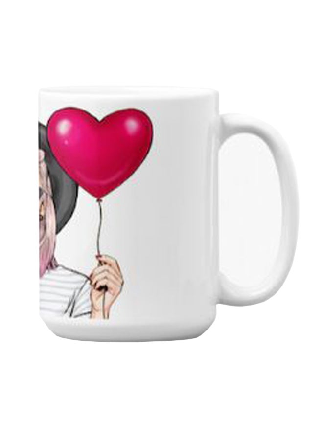 Atiq Premium Printed Ceramic Coffee Mug White 350ml - Image 3