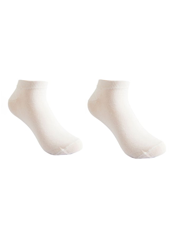 Maestro Casual Ankle Socks White 