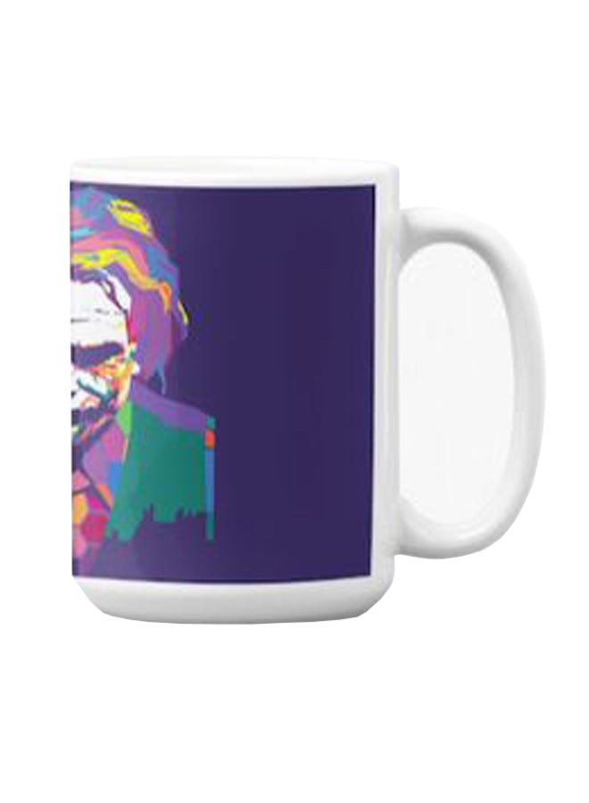 Atiq Premium Printed Ceramic Coffee Mug White/Purple 350ml - Image 3