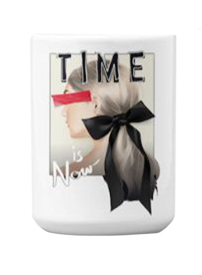 Atiq Premium Printed Ceramic Coffee Mug White 350ml - Image 2
