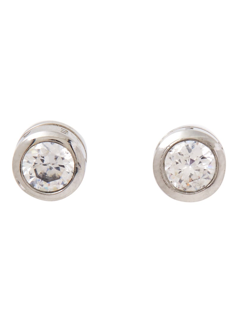 ZEADES Monte Carlo Clover Shaped Zircon Stud Earrings - Image 1
