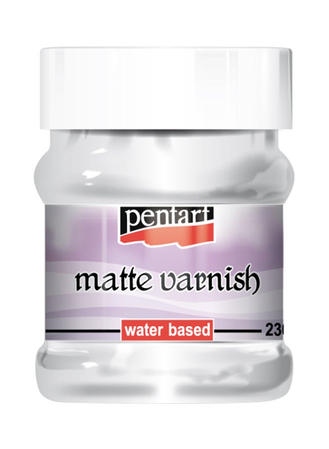 Pentart - Matte Varnish Water Based Clear 230ml - Image 1