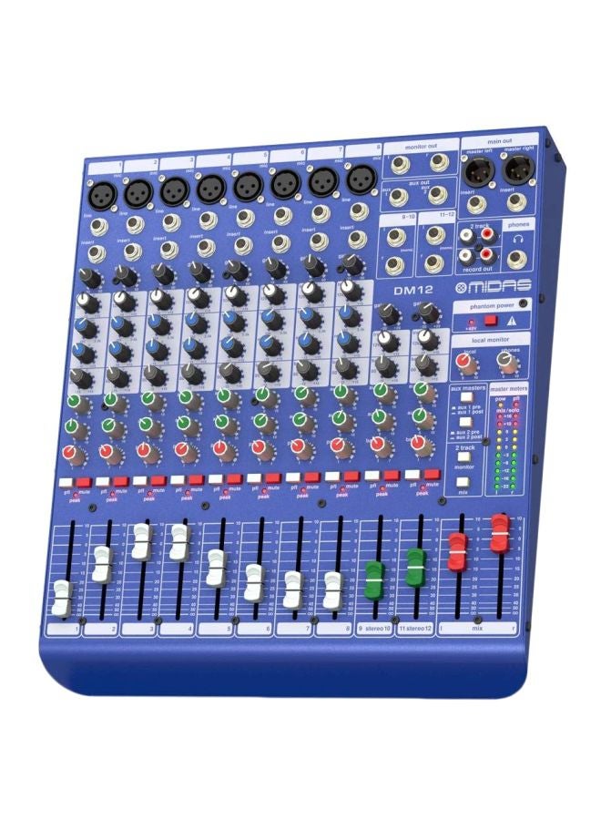 Midas 12-Channel Analog Mixer DM12 Blue/White - Image 1