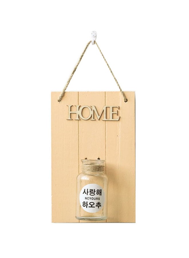 Hanging Wall Ornament Beige One Size 