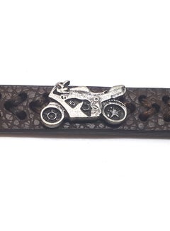 Alwan Leather Adjustable Bracelet With Motorcycle  - Image 3