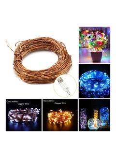 Generic LED Copper Wire String Decoration Light With Switch Warm White 14 x 10 x 4cm  - Image 3