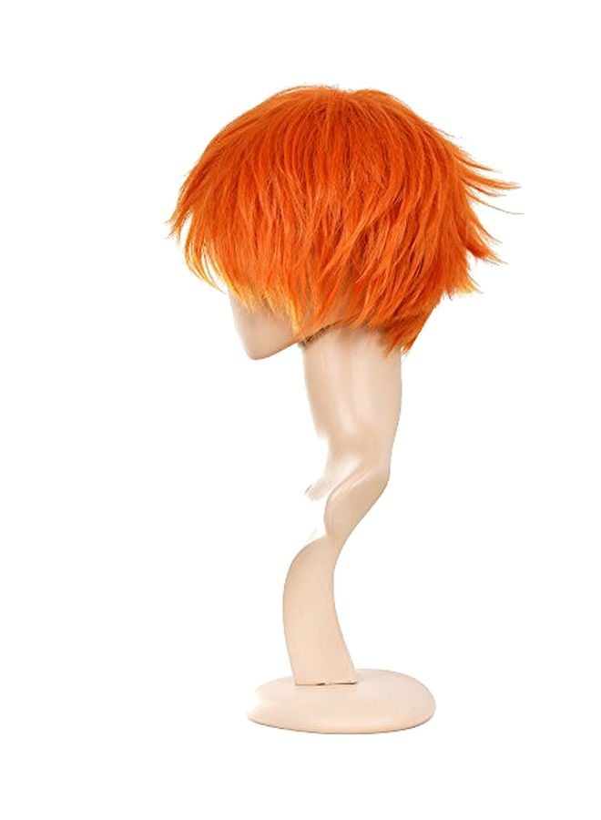 ECVTOP Short Hair Wig Orange  - Image 3