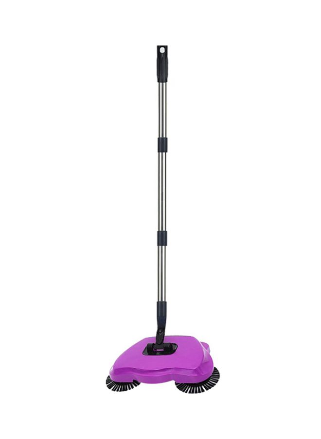 Spin Hand Push Sweeper Mop Purple/Black
