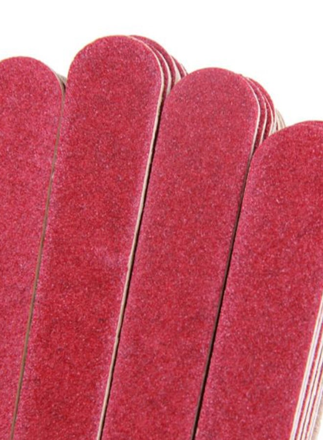 40-Piece Nail File Set Red/Beige - Image 2