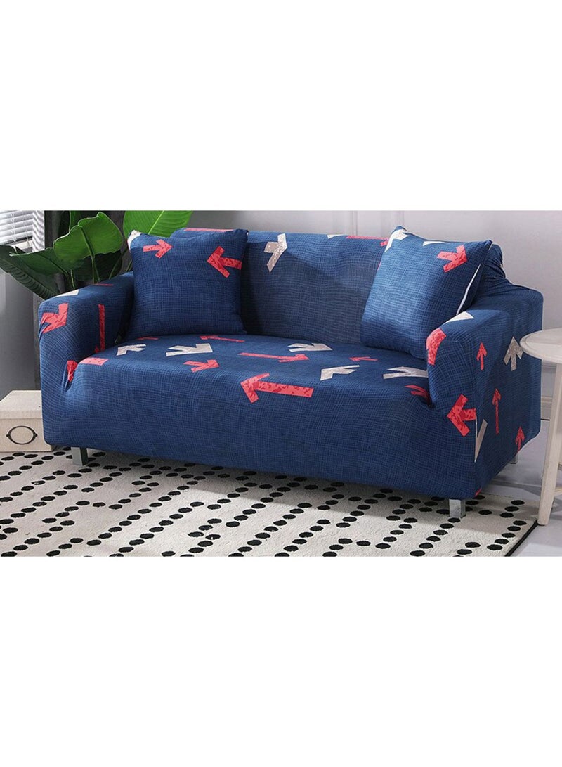 Comfortable Arrows Pattern Sofa Slipcover Blue/Red/White 90x140cm - Image 1