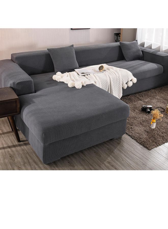 غطاء حماية للأريكة بتصميم سادة رمادي 90 x 140سم - Image 2