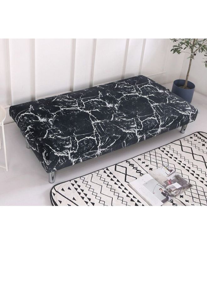 Printed Sofa Slipcover Black/White 90 x 140cm - Image 3
