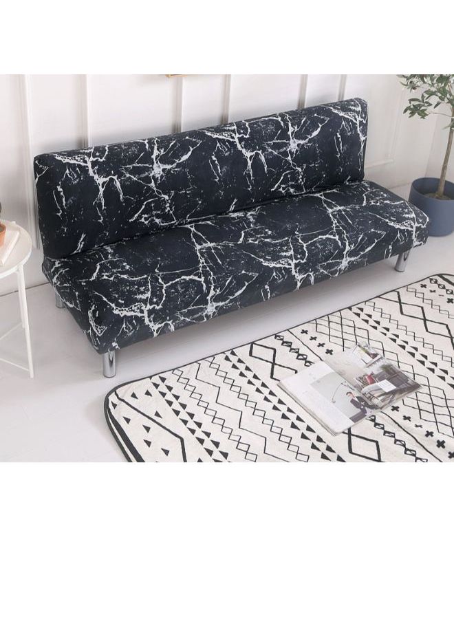 Printed Sofa Slipcover Black/White 90 x 140cm - Image 2