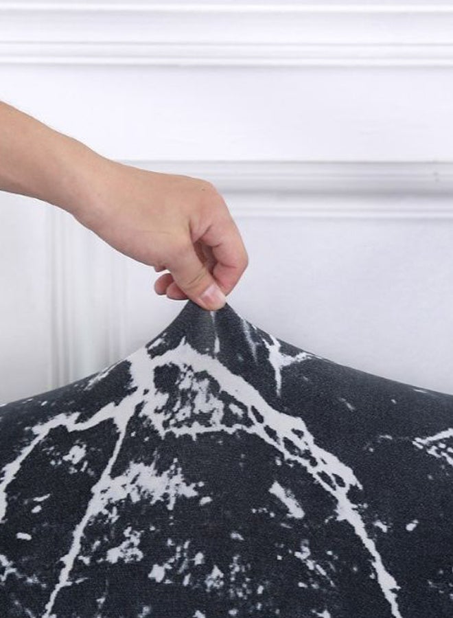 Printed Sofa Slipcover Black/White 90 x 140cm - Image 4