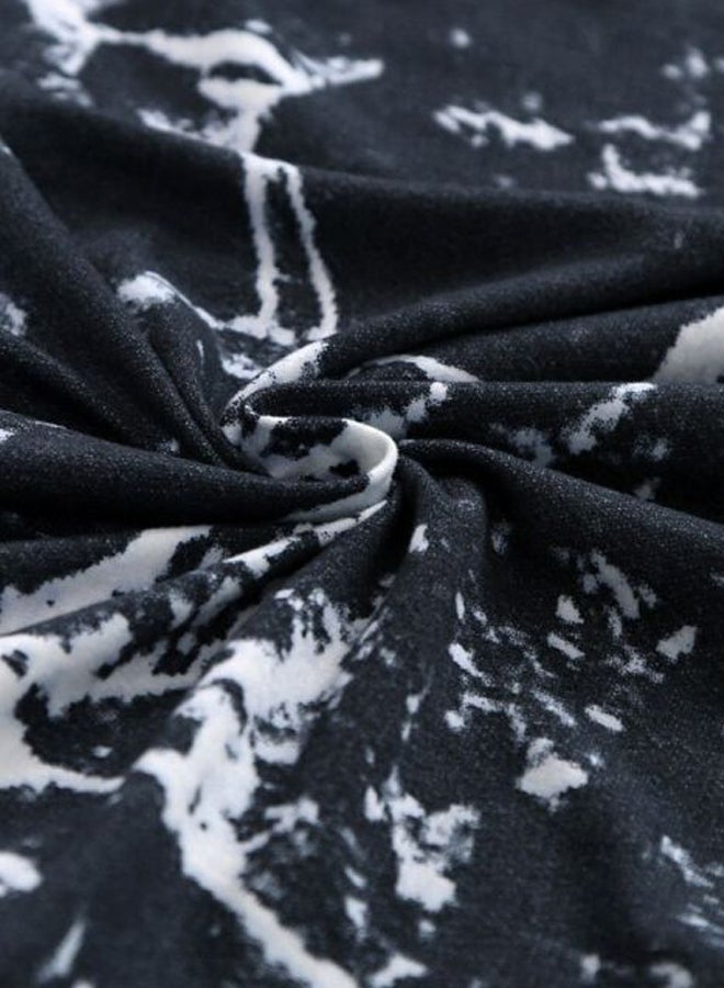 Printed Sofa Slipcover Black/White 90 x 140cm - Image 5