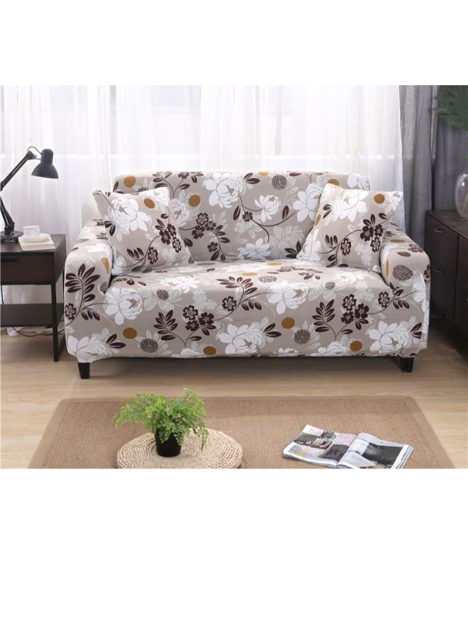 غطاء أريكة انزلاقي بنقشة زهور مطبوعة بتصميم كلاسيكي متعدد الألوان 90x140سم - Image 2