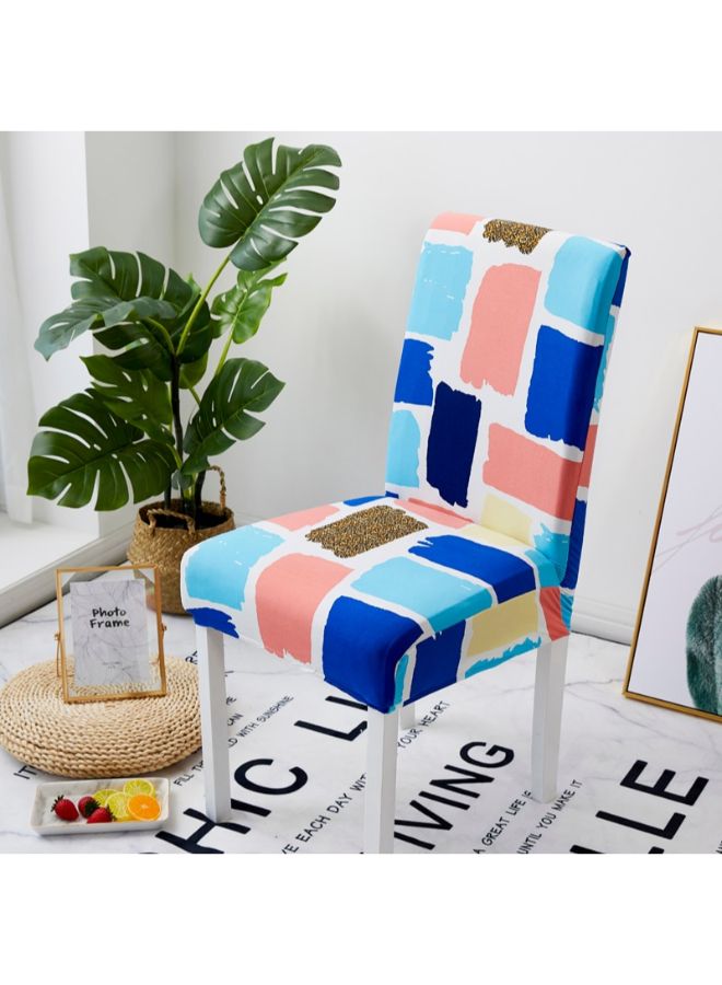 Block Printed Chair Cover Multicolour