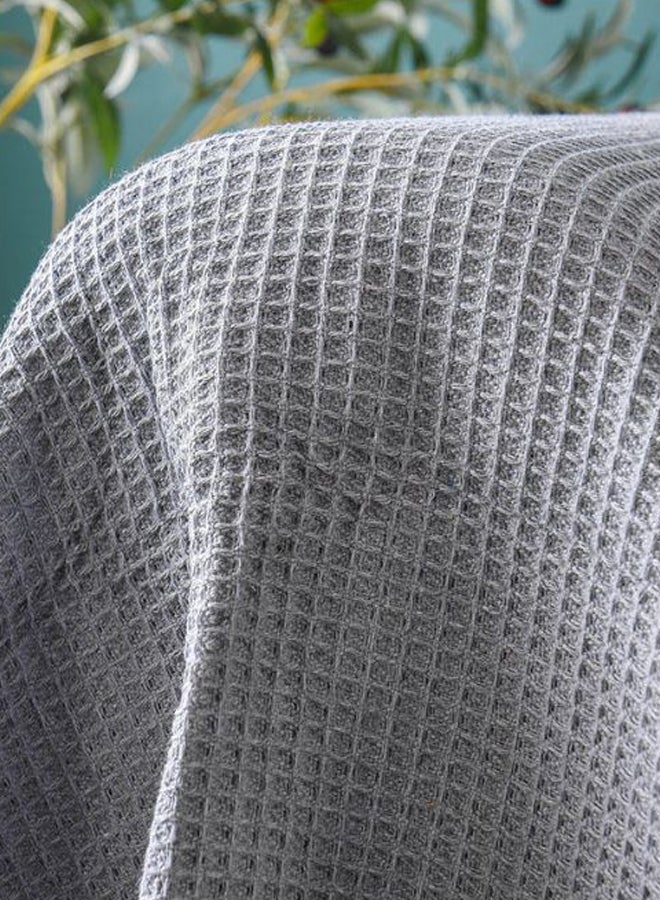 Solid Pattern Sofa Slipcover Grey - Image 4