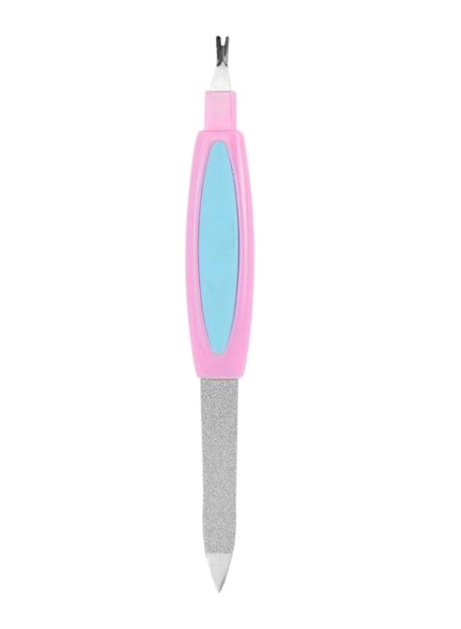 Dead Skin Remover Cuticle Nail File Silver/Pink/Blue - Image 1