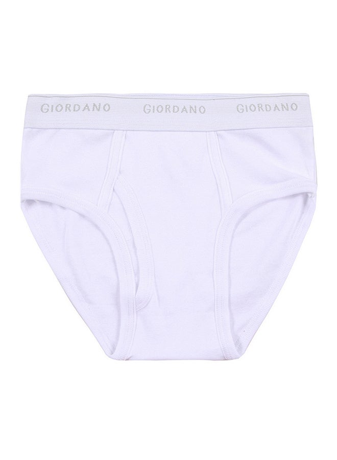 GIORDANO - 6-Piece Solid Classic Briefs Signature White - Image 1