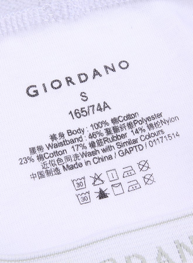 GIORDANO - 6-Piece Solid Classic Briefs Signature White - Image 1