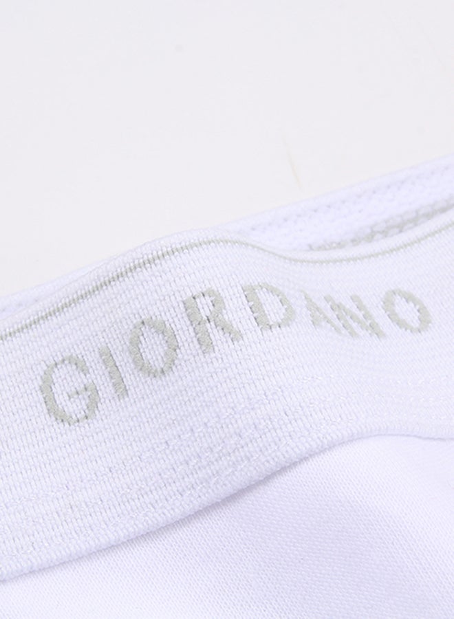 GIORDANO - 6-Piece Solid Classic Briefs Signature White - Image 1
