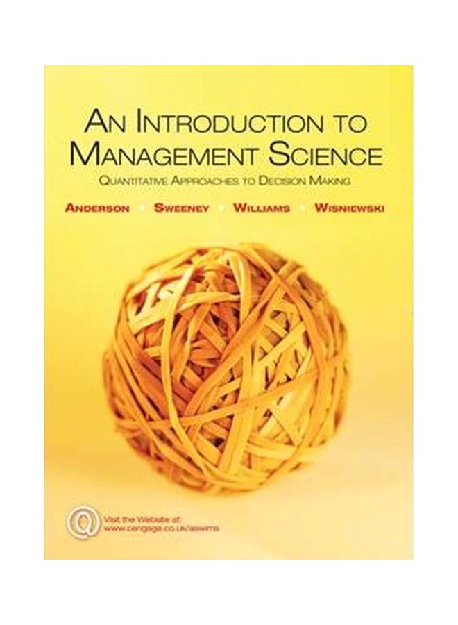 An Introduction to Management Science. Paperback English by David Anderson - 04-Apr-11 