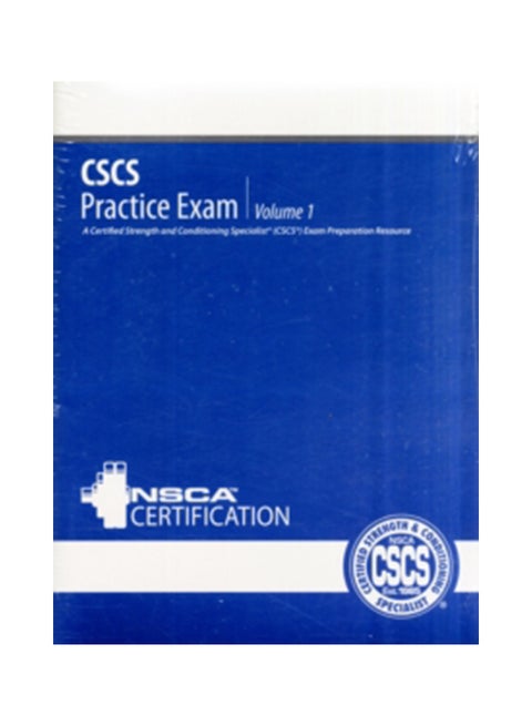 Cscs Practice Exam Pkg-Dvd-Updatd Paperback English by National Strength & Conditioning Association (Nsca) - 15-Aug-08