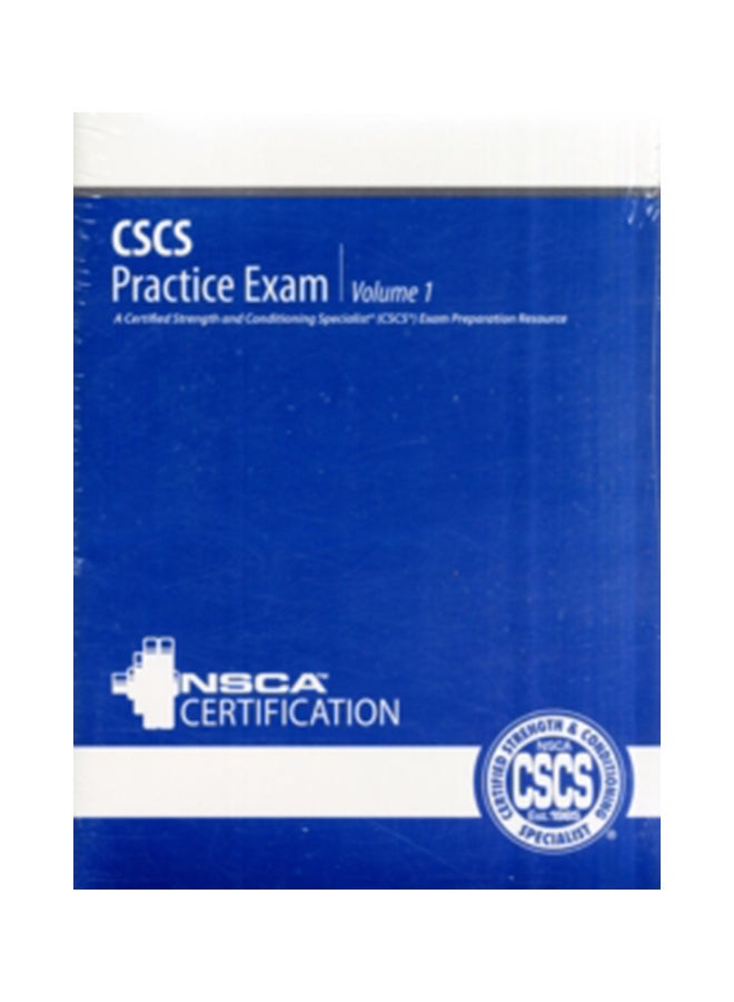 Cscs Practice Exam Pkg-Dvd-Updatd Paperback English by National Strength & Conditioning Association (Nsca) - 15-Aug-08 