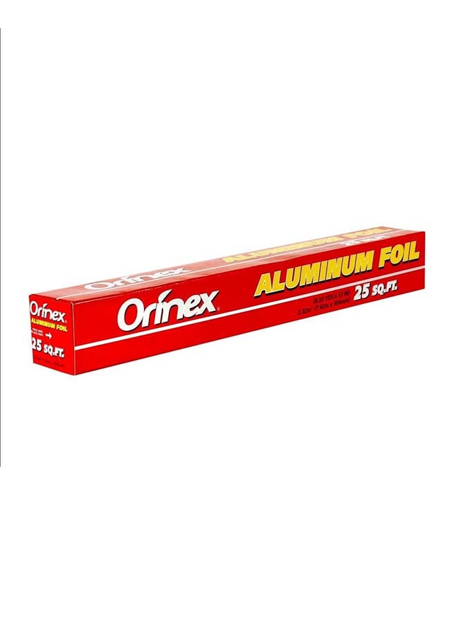 Orinex Standard Aluminum Foil Red 25 Squarefeet