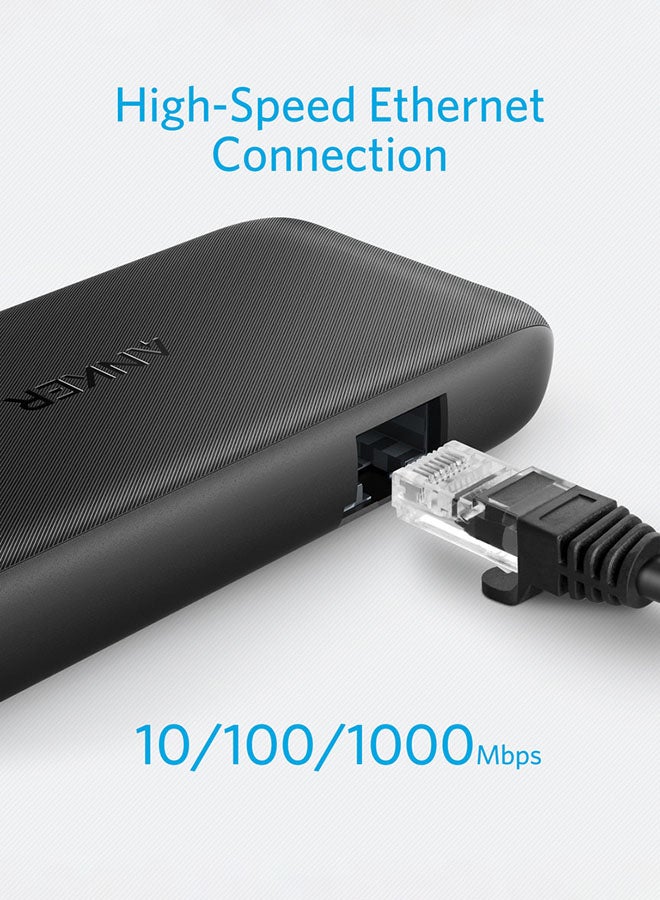 PowerExpand 4-in-1 USB-C Hub Black