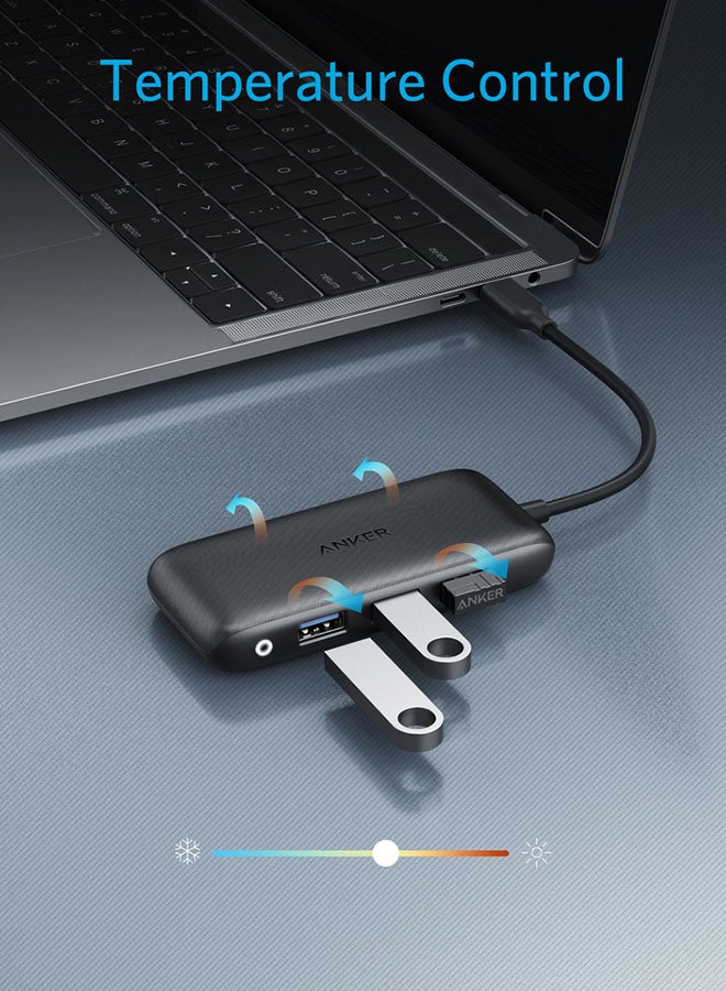 PowerExpand 4-in-1 USB-C Hub Black