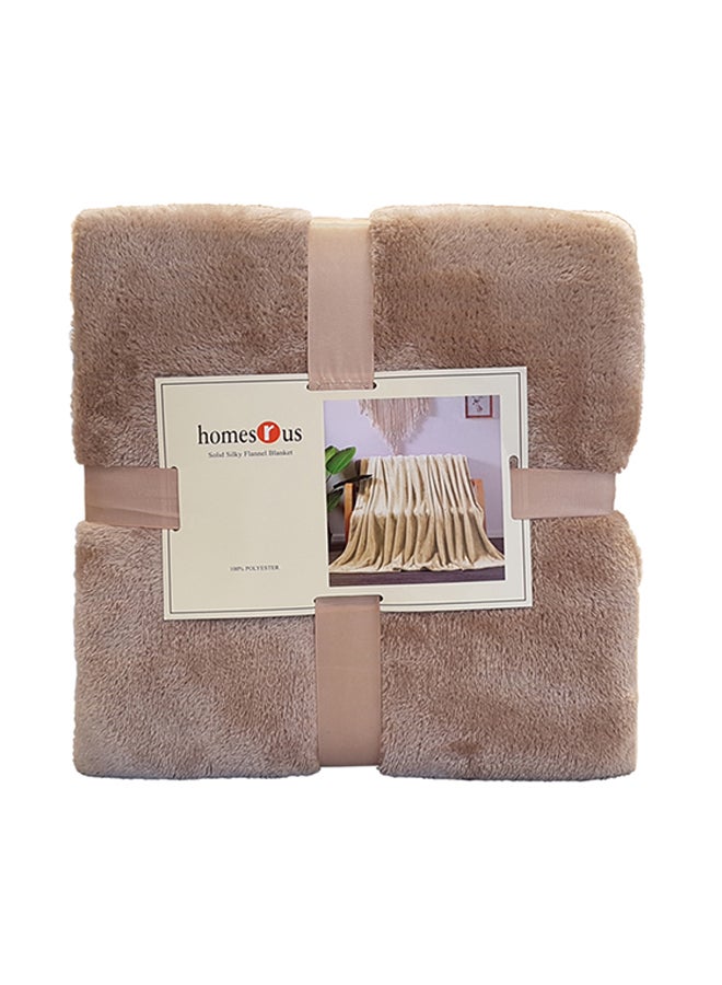 هومس آر أس بطانية مزدوجة وناعمة للسرير بوليستر بيج 180x200سم - Image 1