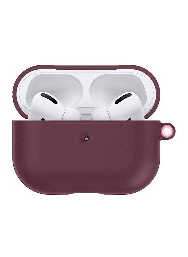 LNKOO Protective Case Cover For Apple AirPods Pro Burgundy  - Image 1