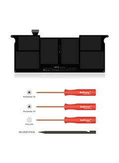Batpower 5200.0 mAh Replacement Laptop Battery For Apple MacBook Air 11.6-Inch A1465 Black  - Image 3